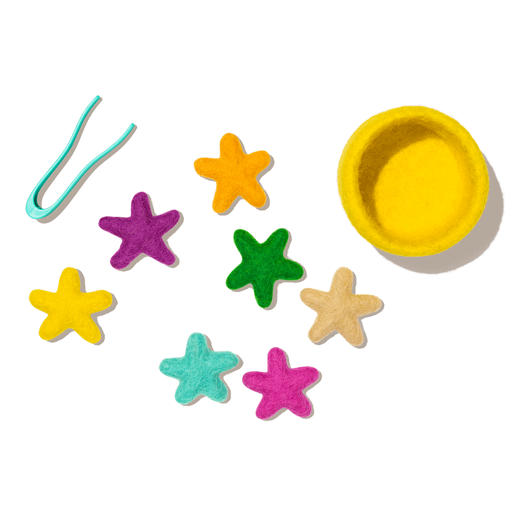 Transfer Tweezers & Felt Stars from The Companion Play Kit